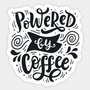 Powered By Coffee Sticker